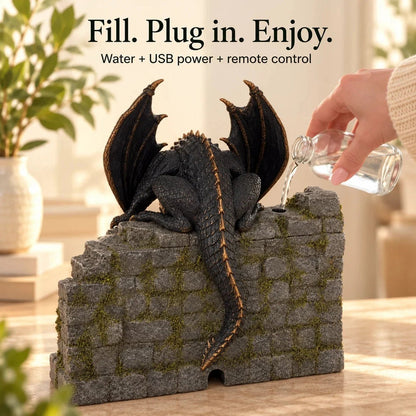 🐉 Dragon Humidifier with Flame Effect – Fantasy Magic for Your Reading Nook