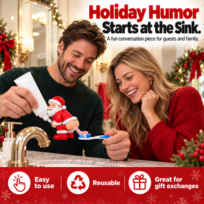 🎅 The Cheeky Santa Toothpaste Dispenser– The Christmas Gag Gift Everyone Will Talk About 😂🎄