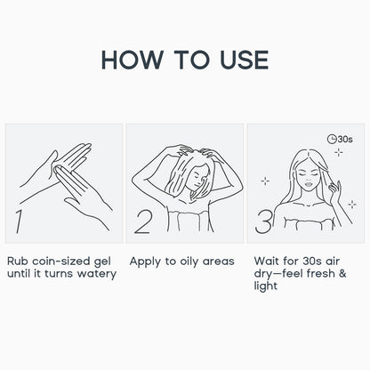 Leave-in Light Hair Dry Shampoo Gel