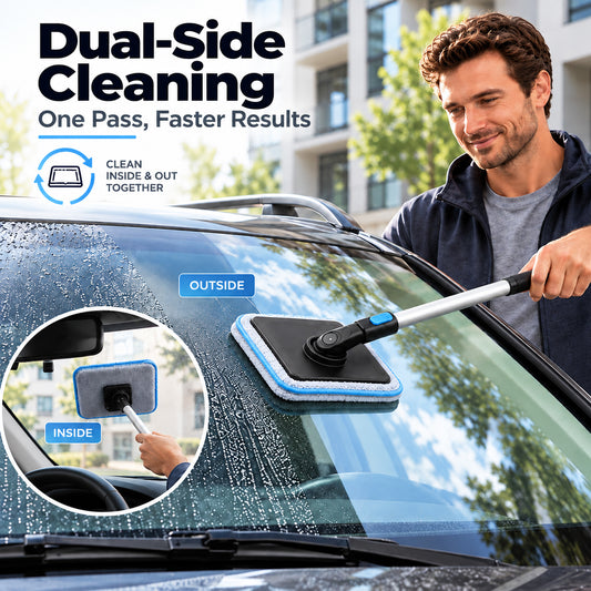 Dual Magnetic Car Windshield Cleaner | Streak-Free Auto Glass Cleaning Kit⭐