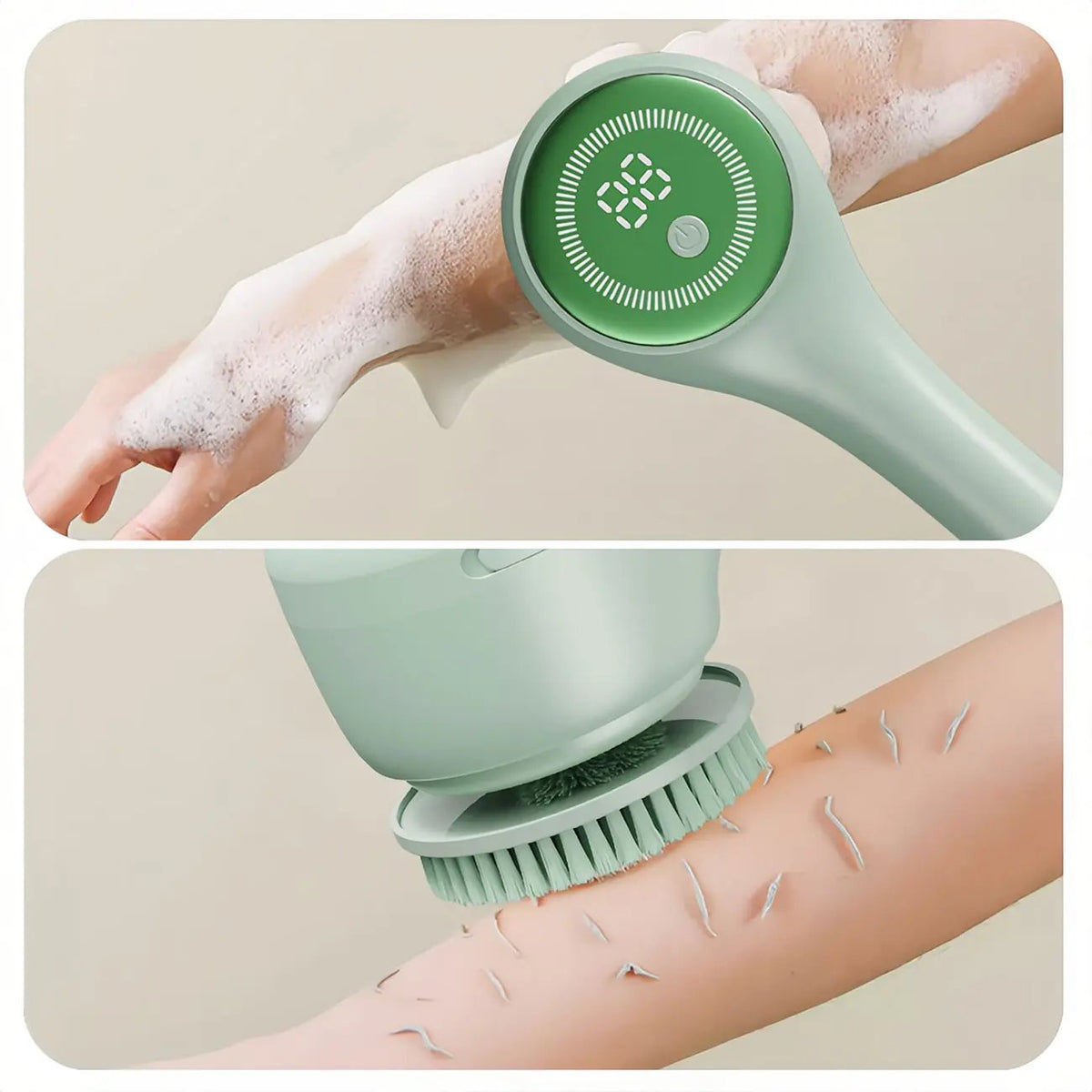 🔥Rechargeable Motorized Electric Shower Back Scrubber - Green