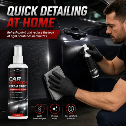 🚗Universal Car Scratch Repair Spray – Erases light scratches, swirl marks & scuffs fast.🛡️💨