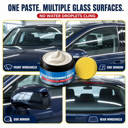 🚗Car Glass Oil Film Remover – Eliminates glare & wiper smears, repels rain. Night driving safer – see clearly in any weather