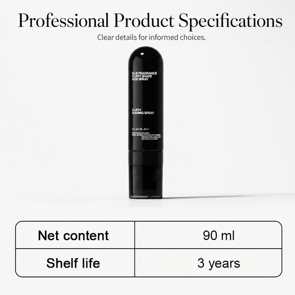 90ml Fluffy Volumizing Hair Shaping Spray, Long‑Lasting Mist with Sweet Peach Fragrance