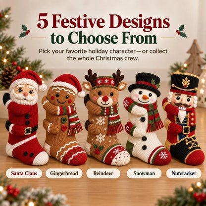 🎅🧦3D Hugging Christmas Socks Cute Wraparound Arms Cozy Festive Socks🎄