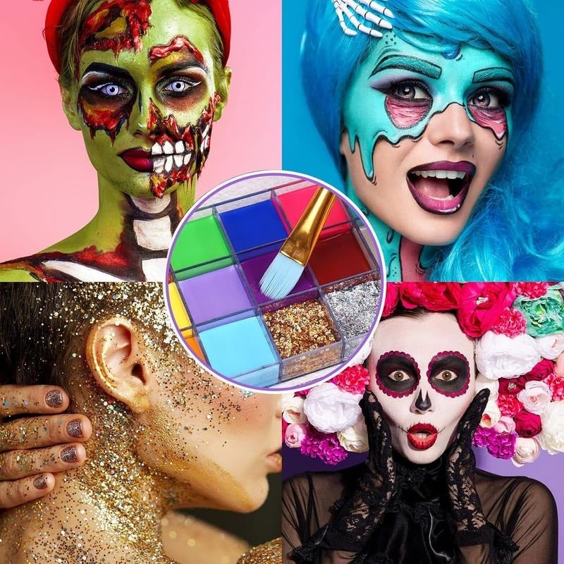 🎃Halloween Early Sale🎨 20-Color Face & Body Oil Paint Palette