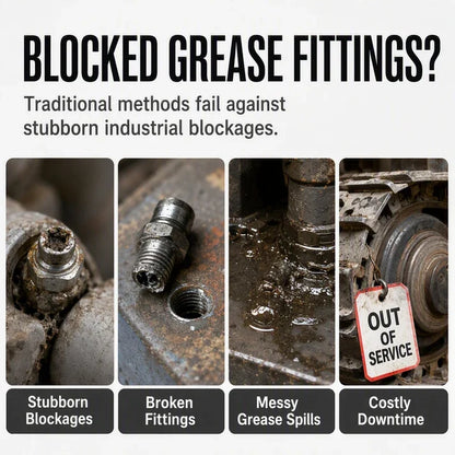 Tkhotpick Heavy Duty Grease Fitting Cleaner Unclog Tool