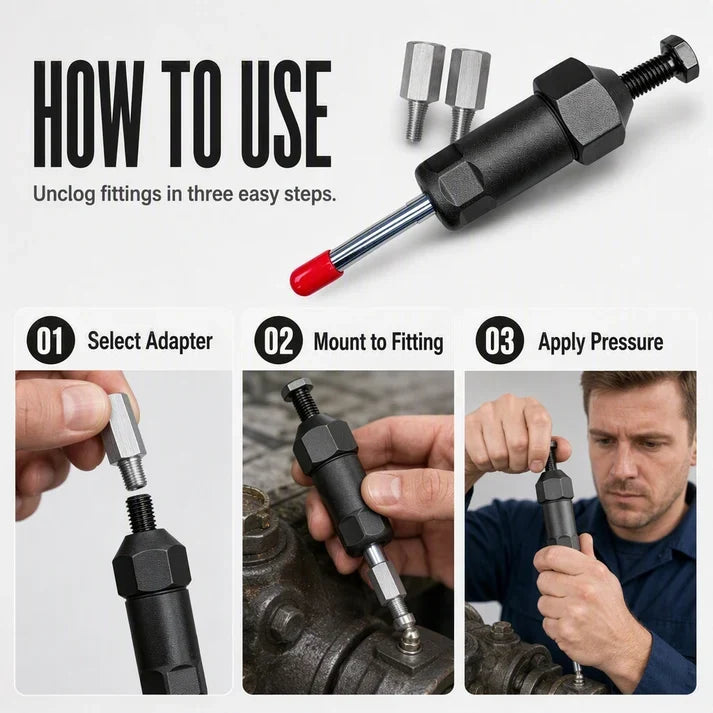 Tkhotpick Heavy Duty Grease Fitting Cleaner Unclog Tool